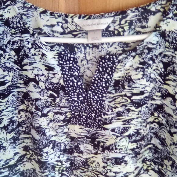 Christopher & Banks Monochrome Patterned Blouse - Picture 16 of 16